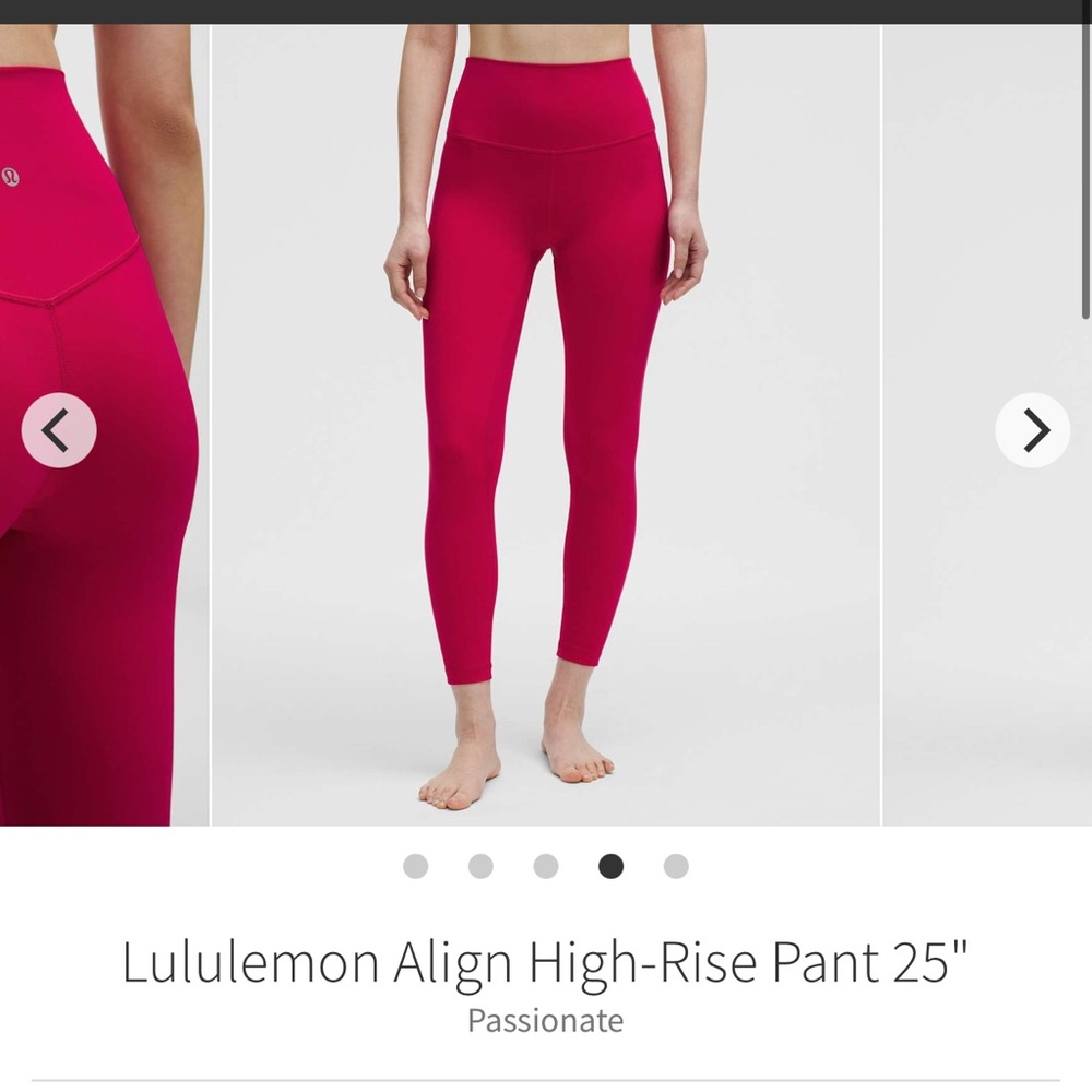 NWT Lululemon Align Pant 25" Passionate